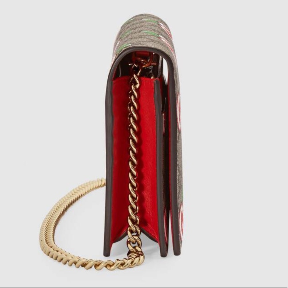 NEW!💕Gucci Beige card chain Gucci GG 🍎 - Picture 2 of 10